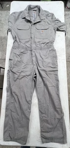 Carhartt Coveralls Mens 48 Regular Gray Flame Resistant Workwear FR HRC2 Cotton - Picture 1 of 13