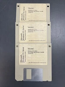 Microsoft Windows NT Server 4.0 disk 1, 2, 3- disk only - Picture 1 of 1