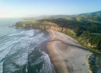 NEW BEAUTIFUL AERIAL BEACH POSTER PREMIUM WALL ART PRINT SIZE A5-A1 - Image 1 of 4