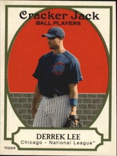2005 Topps Cracker Jack Mini Stickers Chicago Cubs Baseball Card #119 Derrek Lee