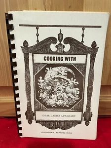 Johnstown Pa  Ideal Ladies Auxiliary Spiral Bound Cookbook ~Local advertisements - Picture 1 of 3