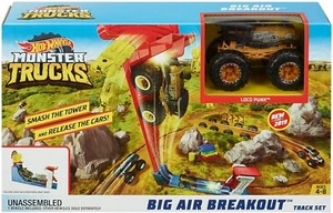 Hot Wheels Monster Trucks Loco Punk Big Air Breakout Track Set Smash the Tower - Bild 1 von 6