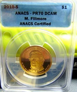 2010 S Millard Fillmore Dollar PR70 DCAM - Picture 1 of 4