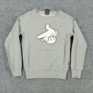 Crooks & Castles Sweatshirt Damen Small grau Rundhals Langarm Pullover - Bild 1 von 14