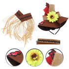 4 Pcs Bausatz Halloween-Strohhalm-Set Von Vier Straw Hat Requisiten Kleidung