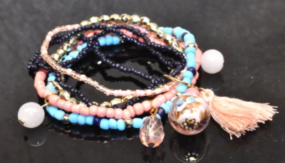 mehrreihiges  Armband  Zugband Modeschmuck  * 15 * - Bild 1 von 2