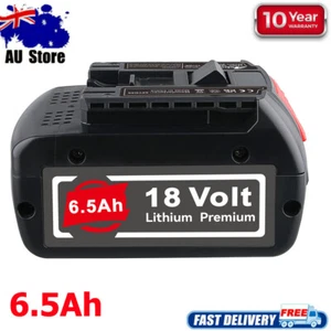6.5Ah 18V Battery For Bosch BAT609 BAT610 BAT618 17618 25618-01 24618 Fuel Guage - Picture 1 of 10