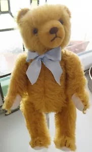 Hermann Teddy Bär 32 cm * Top Zustand * mit orig. Schleife und Knopf am Kopf - Bild 1 von 5