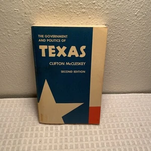 The Government & Politics of Texas by Clifton McKleskey 1966 Paperback Vintage - Picture 1 of 7
