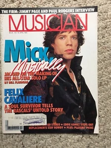 Musician Magazine April 85 Mick Jagger The Firm Jimmy Page - Imagen 1 de 1