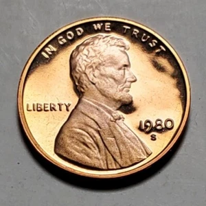 1980 S LINCOLN MEMORIAL PENNY PROOF #C6326 - Picture 1 of 2