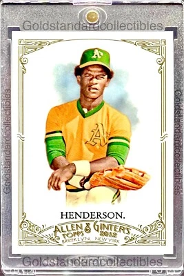 Rickey Henderson RARE TOPPS INVESTMENT CARD SSP A’S HALL OF FAME MVP ROY MINT - Image 1 of 4