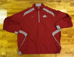 Ohio State Buckeyes Men's Size XL 1/4 Zip NikeFIT Storm Winderbreaker Jacket VGC - Picture 1 of 16