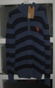 Canterbury Calnan Stripe Zip For Mens Coastal Blue Zip Top Size M - Bild 1 von 5
