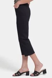 NYDJ Joni Black Capri Jeans Stretch Hi-Rise Cropped Pants 6 NWT - Picture 1 of 9