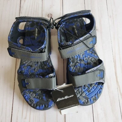 Eddie Bauer Sandalias Niño Zapatos Sin Cordones Talla 3 Azul Gris Jordan Agua Nuevo Foto 1 de 2