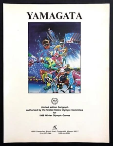 Yamagata 1987 ""Juegos Olímpicos de Invierno de 1988"" pintura Galería de Missouri anuncio impreso - Imagen 1 de 1