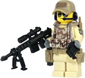 Custom Army Airborne Ranger Sniper Soldier made with real LEGO® minifigure - Picture 1 of 2