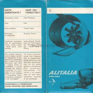 * AVIAZIONE - Alitalia Airlines - 3 Biglietti + Custodia Roma Addis Abeba 1966 - Picture 1 of 1