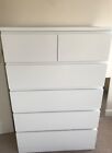 Ikea - Malm Chest Of 6 Drawers, White, 80x123