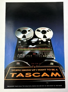 1991 TASCAM Reel to Reel Tape Machine Original Magazine Vintage PRINT AD - Bild 1 von 1