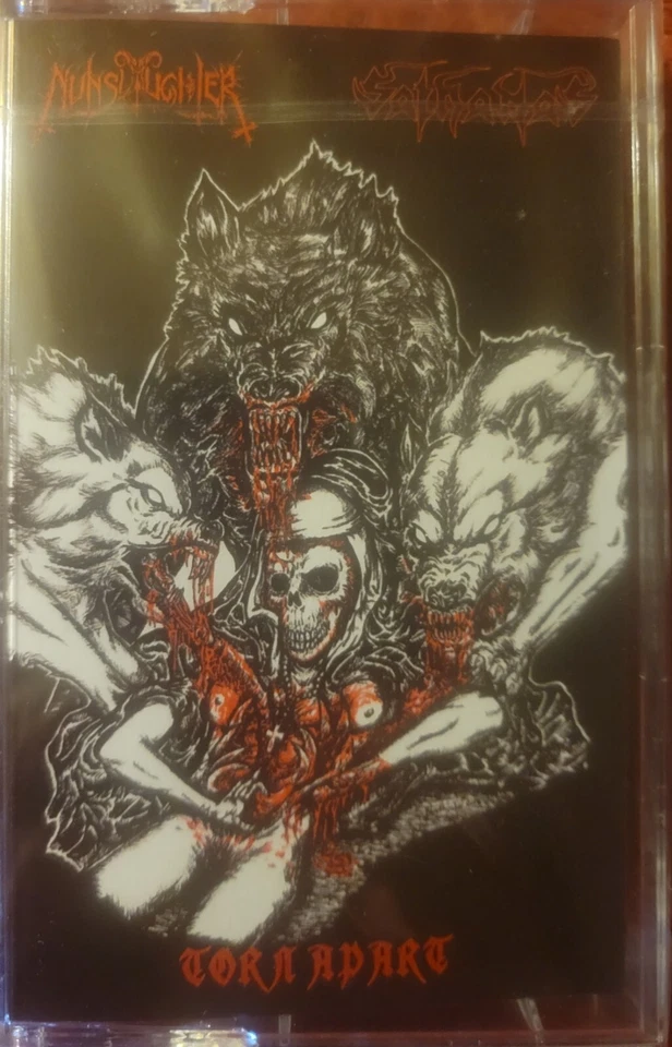 Sathanas/NunSlaughter - Torn Apart Split Tape(2021)EVIL INCARNATE KURNUGIA RUIN - Image 1 of 1