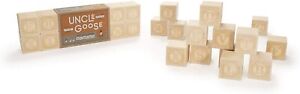 Uncle Goose 14 Piece (2-Sided) Uppercase Alphablank Blocks - Made in The USA 