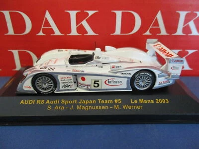 Die cast 1/43 Modellino Auto Audi R8 Audi Sport Japan Team N5 24H Le Mans 2003 - Immagine 1 di 4