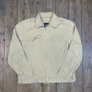 Gap Harrington Jacket Full Zip Vintage Sports Coat, Beige, Mens XL