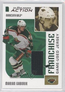 2003-04 ITG Action Game-Used Jerseys /100 Marian Gaborik #M-255