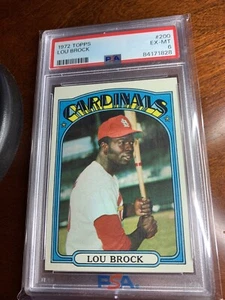 Lou Brock 1972 Topps #200 PSA 6 EX-MT - Imagen 1 de 2