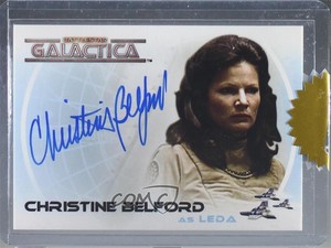 2006 Battlestar Galactica: Colonial Warriors Christine Belford as Leda Auto 3c7