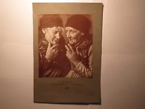 Village gossip - based on a painting by Prof. Georg Schildknecht / print - Picture 1 of 1