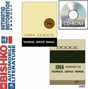 Dodge Dart Polara 880 1964 servicio de reparación manual motor de CD carrocería de transmisión - Imagen 1 de 1