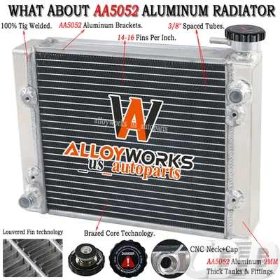 3 Rows Aluminum Radiator Fit 2007-2012 Can-AM Outlander Max 500 650 800 800R 4X4 - Image 1 of 4