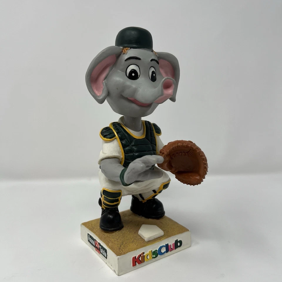 Oakland A's Stomper Mascot Kids Club Bobblehead Catcher 2005 No Box No Mask - Image 1 of 4