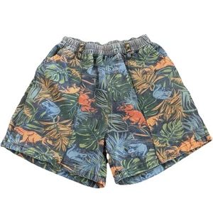 Vintage 90s AOP All Over Print Drawstring Dinosaur Shorts AOP Skate Cotton M L - Bild 1 von 8