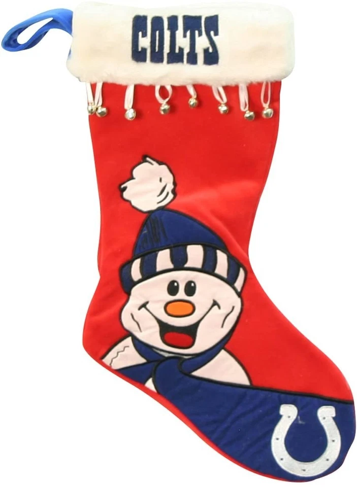 INDIANAPOLIS COLTS NFL NAVIDAD MUÑECO DE NIEVE MEDIAS NUEVO LINDO GRAN REGALO Foto 1 de 1