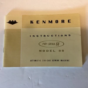 Vintage 1959 Kenmore Bedienungsanleitung Tri-Span 88 automatische Zick-Zack Nähmaschine - Bild 1 von 9