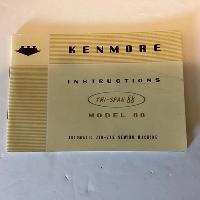 VTG 1959 Kenmore Instruction Manual Tri-Span 88 Automatic Zig-Zag Sewing Machine - Image 1 of 4