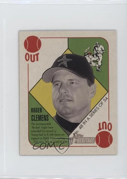 2005 Bowman Heritage Topps Heritage Red Backs Roger Clemens #48 - Image 1 of 2
