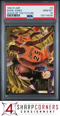 1994 FLAIR WAVE OF THE FUTURE #4 EDDIE JONES RC POP 4 PSA 10 - Image 1 of 3