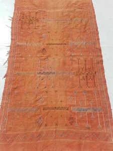 Used Fine Vintage Traditional Hand Made Oriental Wool Kelim 185x106cm - Bild 1 von 12