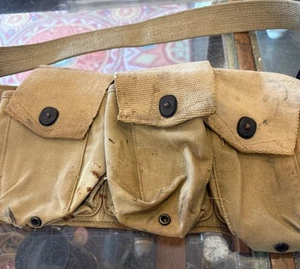 U.S. WW I B.A.R. BROWING AUTOMATIC RIFLE AMMO BELT RIGHT SIDE BANDOLEER 1918 - Picture 1 of 6