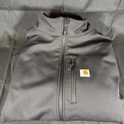 🔥🔥🔥Carhartt Jacket Crowley Men's Black Full Zip Jacket Size 5XL 102199-001 - Image 1 of 4