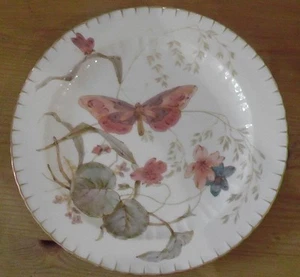 Victorian Royal Crown Derby Butterfly Plate - Picture 1 of 5