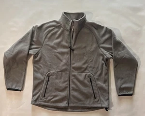 Tek Gear Fleece Jacket Men Large Gray Zipper Front Collar - Picture 1 of 4
