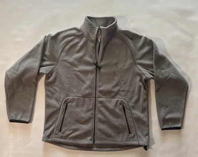 Chaqueta polar Tek Gear para hombre grande gris con cremallera cuello delantero Foto 1 de 4