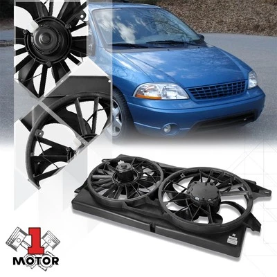 Двигатель вентилятора охлаждения радиатора оригинальный стиль для 95-03 Ford Windstar 3,0 л/3,8 л FO3115111 - Изображение 1 из 4