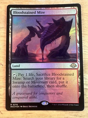 MTG Bloodstained Mire FOIL Modern Horizons 3 216 NM - Image 1 of 2